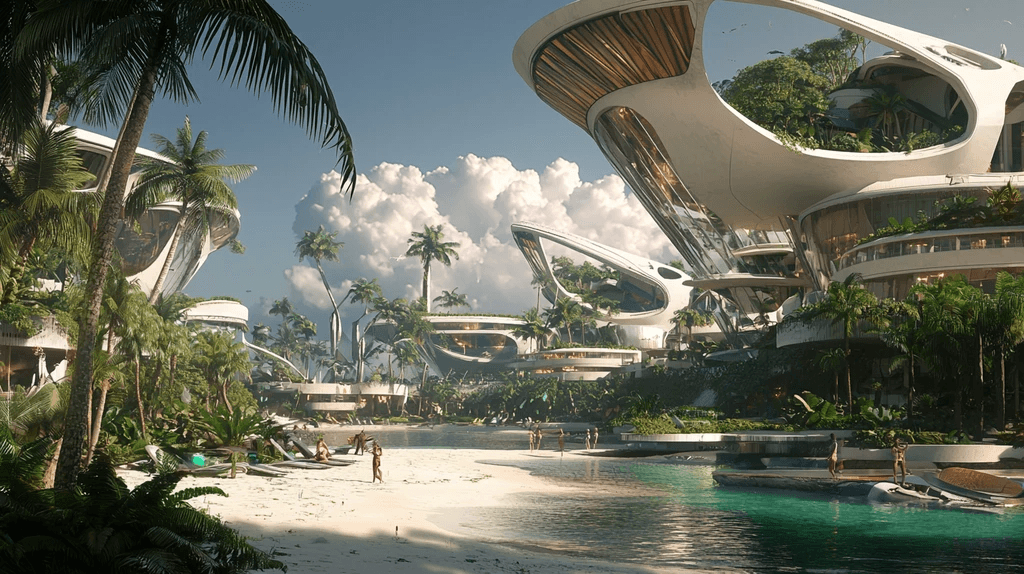 Tropical modernist building