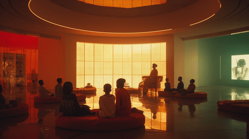 Warm interior scene